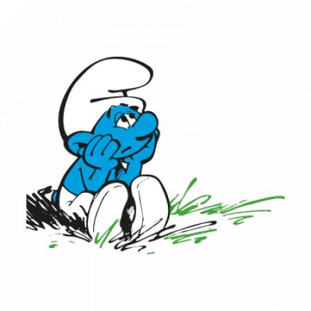 Smurf Wandering Vector Logo